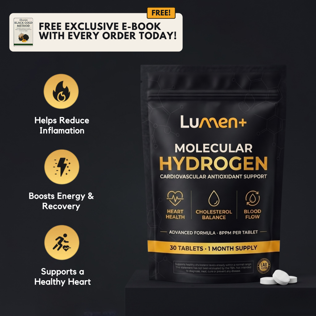 Hydrogen Tablets. Your 6-in-1 Cholesterol Support